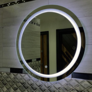 Miroir Salle de Bain LED, avec Bouton Tactile Intelligent
